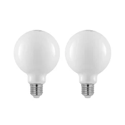 LED-lamppu E27 4 W 2700 K G95 Globe himmennettävä opaali 2 kpl