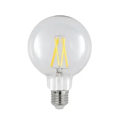 LED-lamppu E27 8W 2 700 K G95 globe kirkas 3 kpl