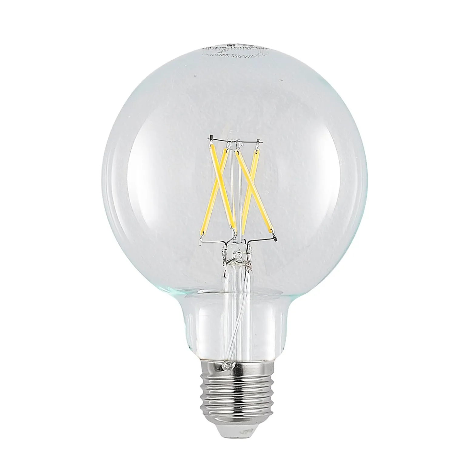 LED-lamppu E27 4W 2 700 K G95 globe kirkas 2 kpl