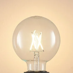 LED-lamppu E27 4W 2 700 K G95 globe kirkas 2 kpl