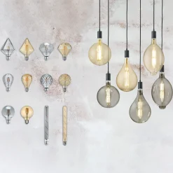 LED-lamppu E27 4W 2700K, timantti, meripihka