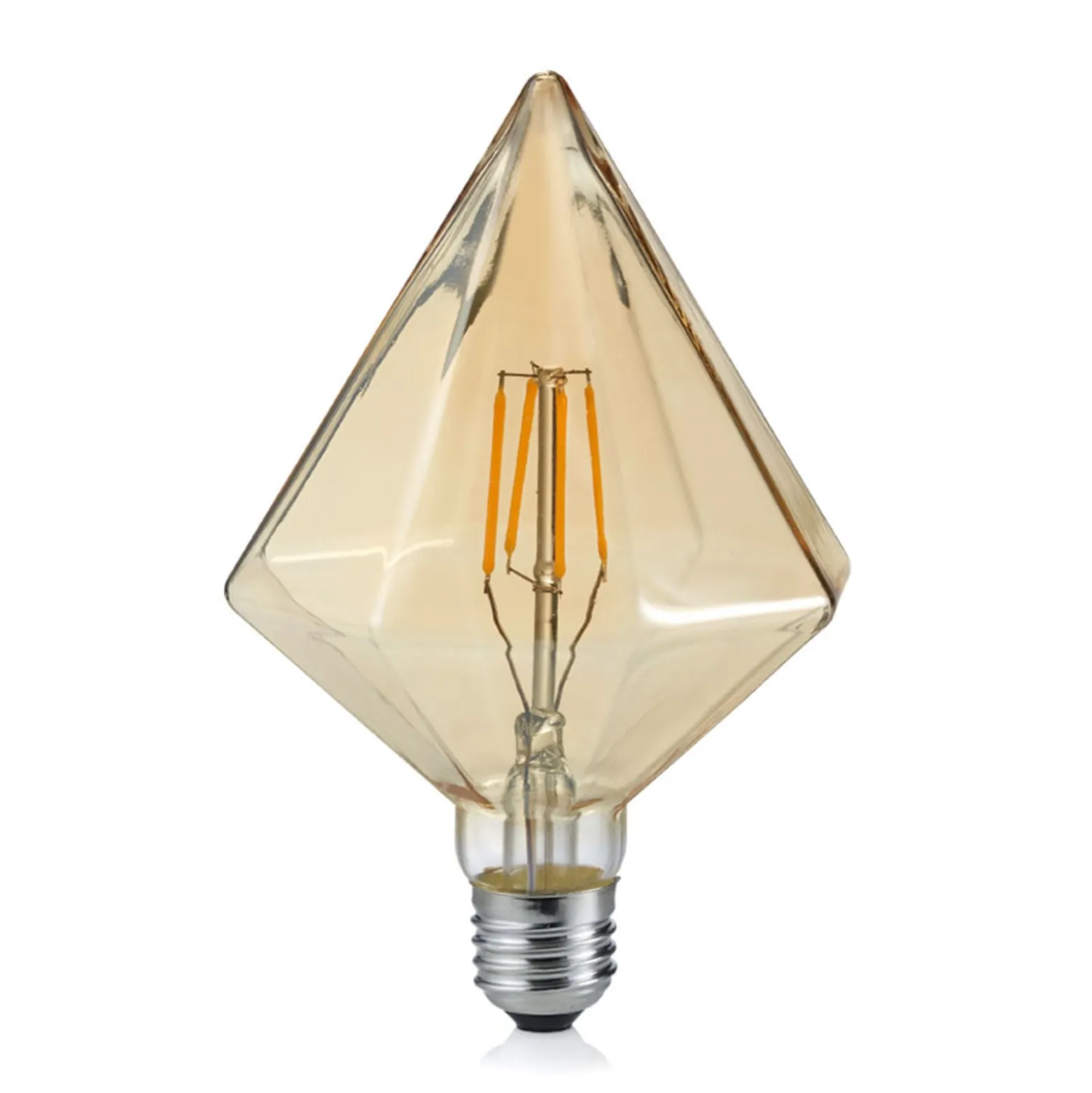LED-lamppu E27 4W 2700K, timantti, meripihka