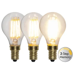 LED-lamppu E14 4W Soft Glow 2100K 3-vaihehimmennys