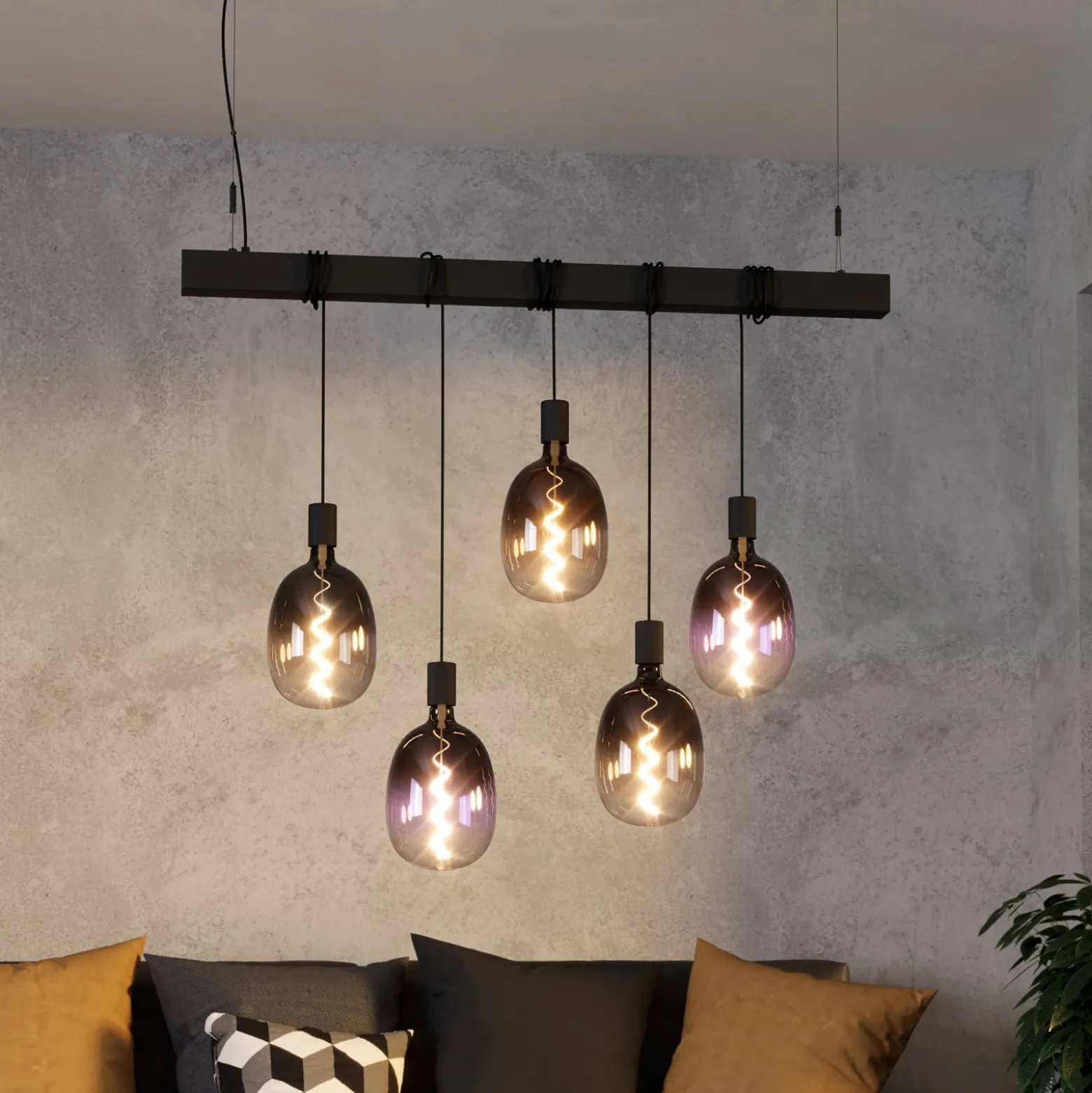 LED-lamppu E27 4W T120 1,800K hehkulanka violetti himmeä