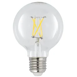 LED-lamppu G80 E27, 4 W, 2 700 K, hehkulanka, kirkas, himmennettävä
