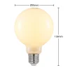LED-lamppu G95 E27, 4 W, 2 700 K, opaali, himmennettävä