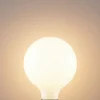 LED-lamppu G125 E27, 8 W, 2 700 K, opaalinen, himmennettävä