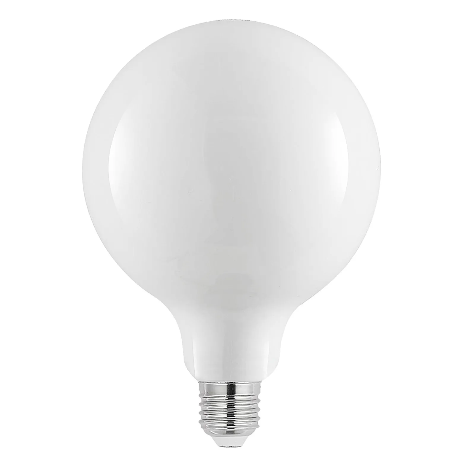 LED-lamppu G125 E27, 8 W, 2 700 K, opaalinen, himmennettävä