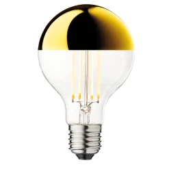LED-lamppu G80, pääpeili, kulta, E27, 3,6 W, 2 700 K