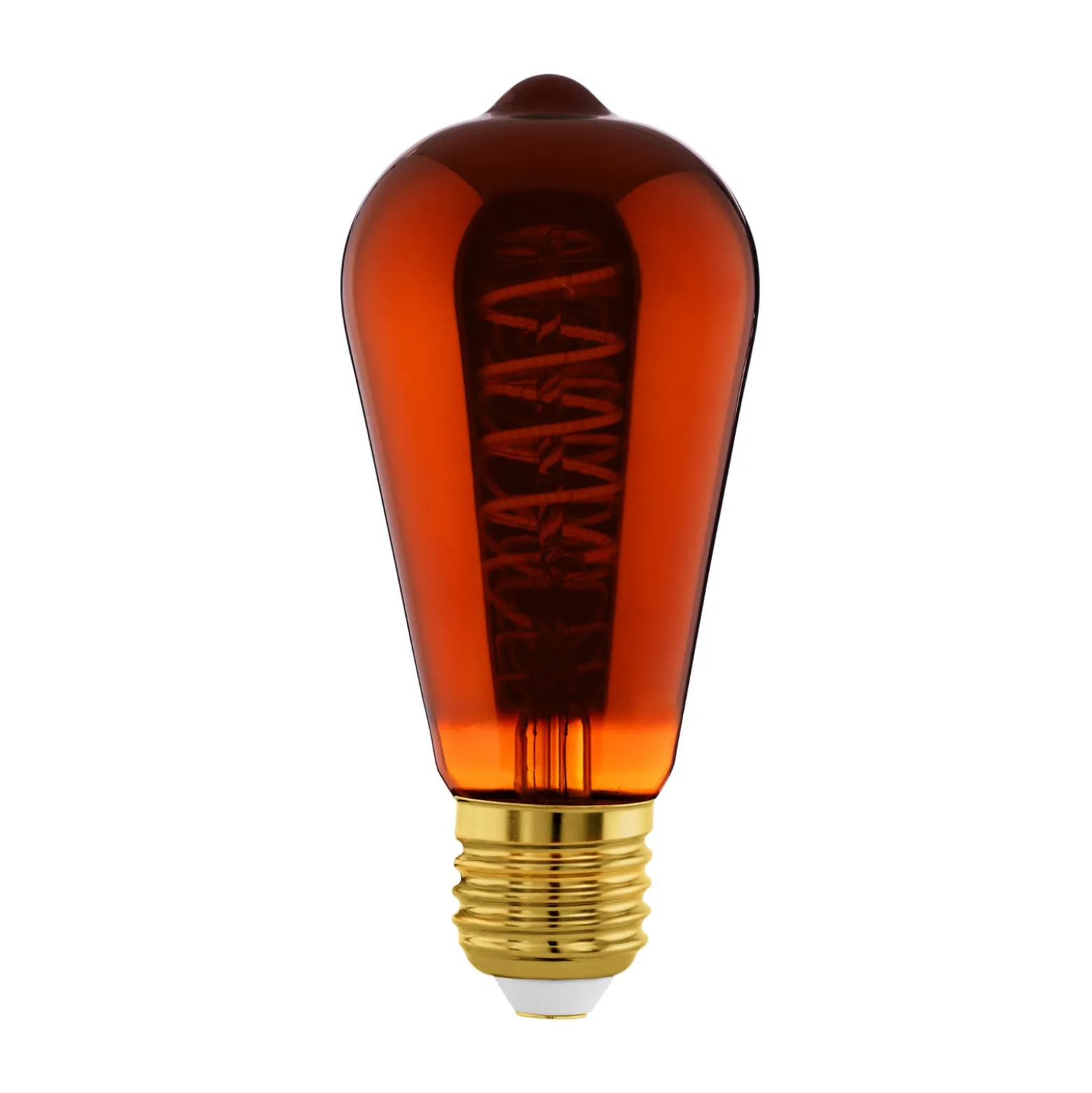 LED-lamppu ST64 E27 4W 2 000 K filament kupari