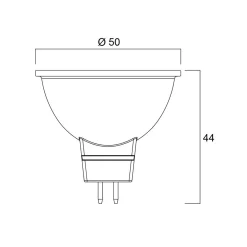LED-lamppu SUPERIA RETRO GU5.3 MR16 5 W 840 480 lm himmennettävä