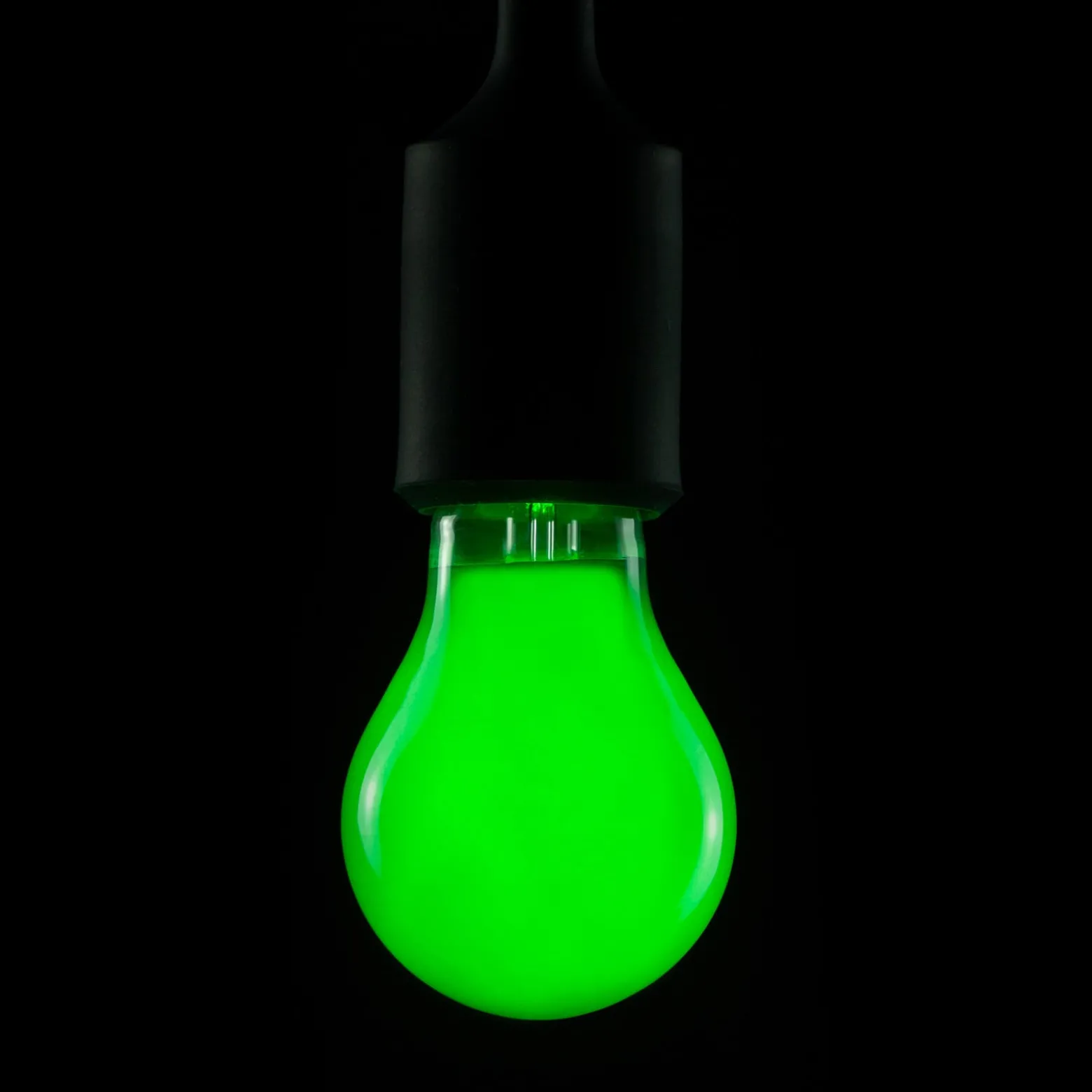LED-lamppu, vihreä, E27, 2 W, himmennettävä