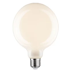 LED-lasilamppu E27 9W G125 Fil 2,700K opaali himmennettävä