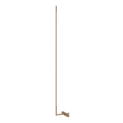 LED-lattiavalaisin Amalfi XL, kultainen, korkeus 180 cm, metalli, himmennin