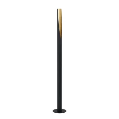 LED-lattiavalaisin Barbotto musta/kulta