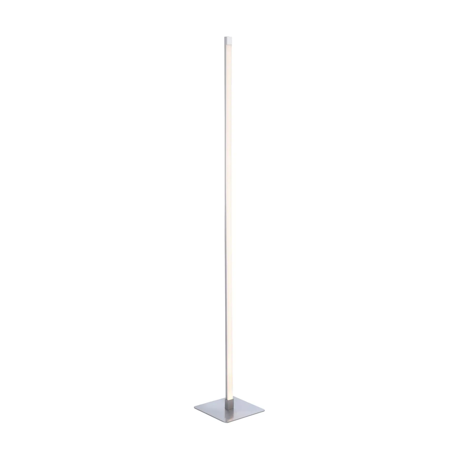 LED-lattiavalaisin Bella, suora, neliskanttinen jalusta, terästä