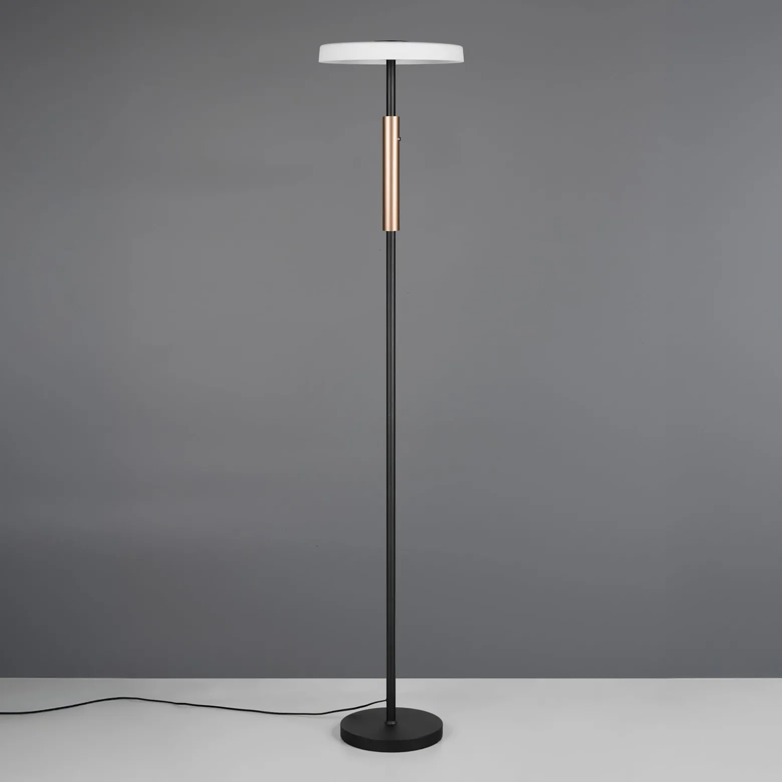 LED-lattiavalaisin Celeste valkoinen/ruskea 160 cm lasi/metalli Touchdim