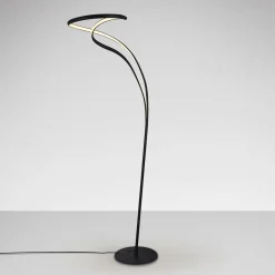 LED-lattiavalaisin Danza, himmennin, mattamusta, metalli, alumiini