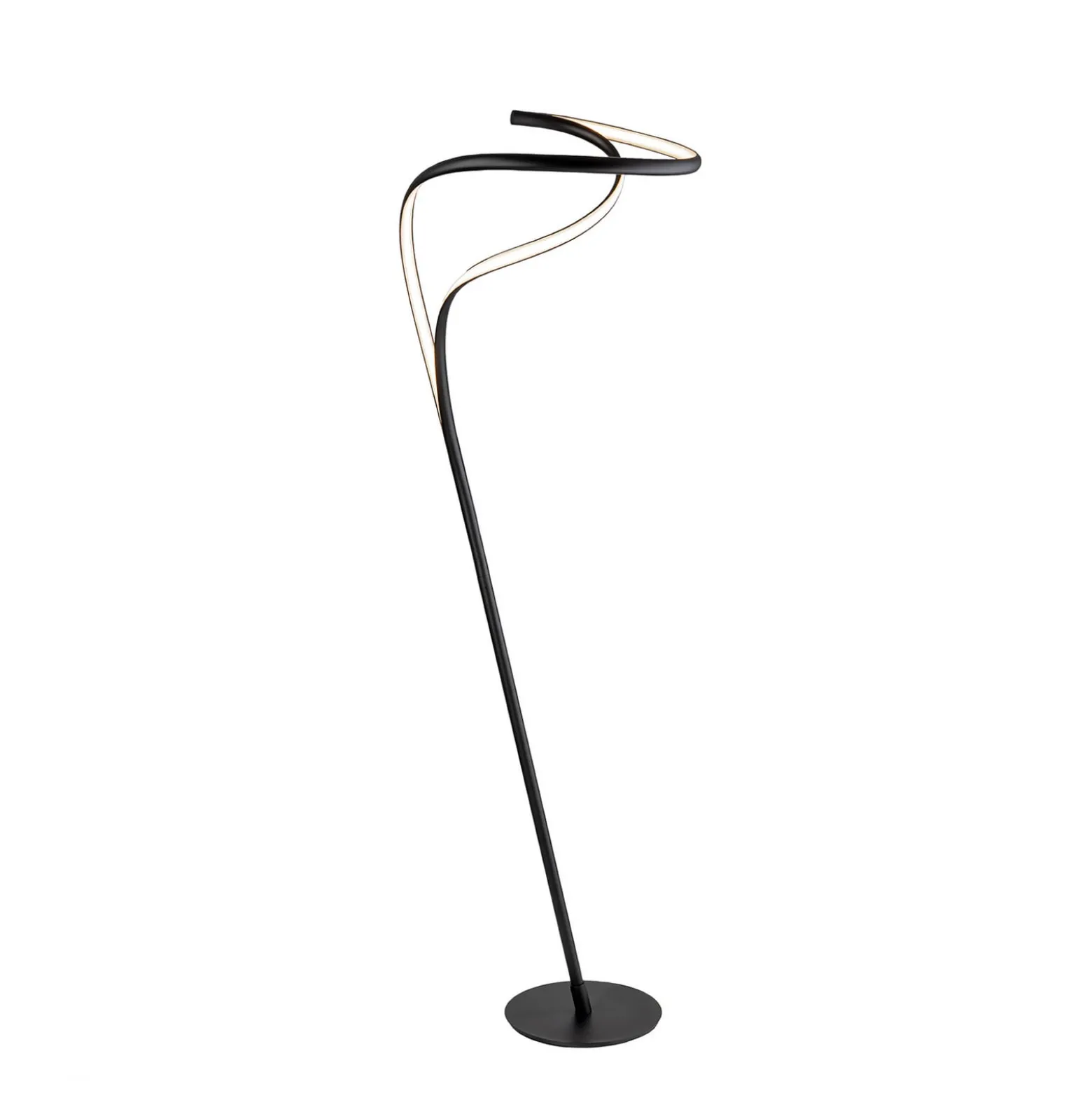 LED-lattiavalaisin Danza, himmennin, mattamusta, metalli, alumiini