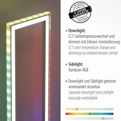 LED-lattiavalaisin Felix60, CCT, RGB