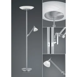 LED-lattiavalaisin Findus, 2-valoinen, nikkeliä
