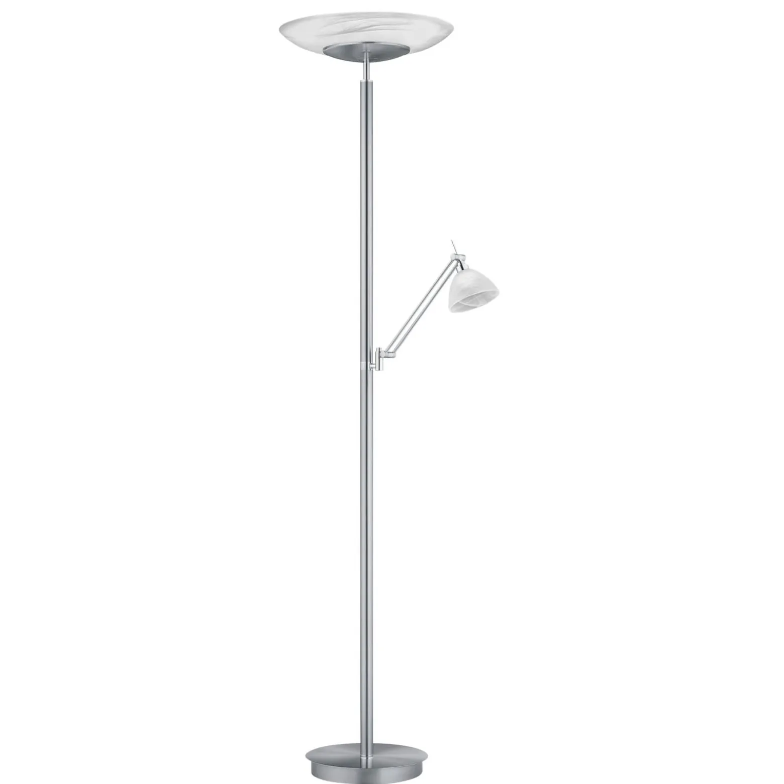 LED-lattiavalaisin Findus, 2-valoinen, nikkeliä
