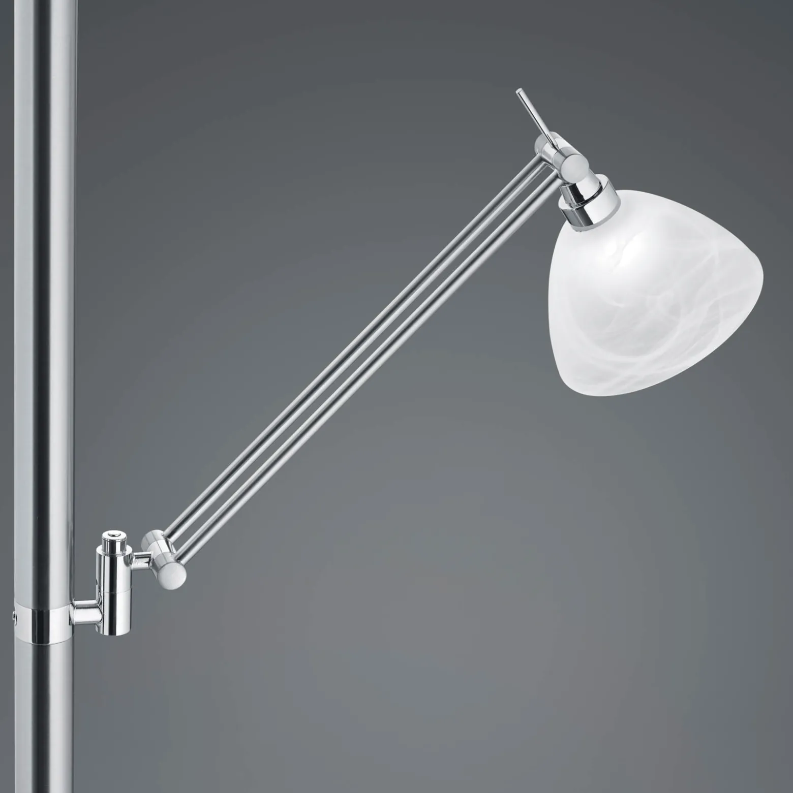 LED-lattiavalaisin Findus, 2-valoinen, nikkeliä