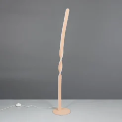 LED-lattiavalaisin Ginko, hiekka, metalli, korkeus 110 cm