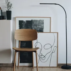 LED-lattiavalaisin MAULpirro, musta, 126 cm, himmennettävä