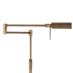 LED-lattiavalaisin New Bari, pronssi, korkeus 180 cm, metalli, himmennin