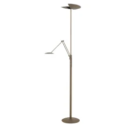 LED-lattiavalaisin New Sapporo, pronssi, 183 cm, metalli Dimmer CCT