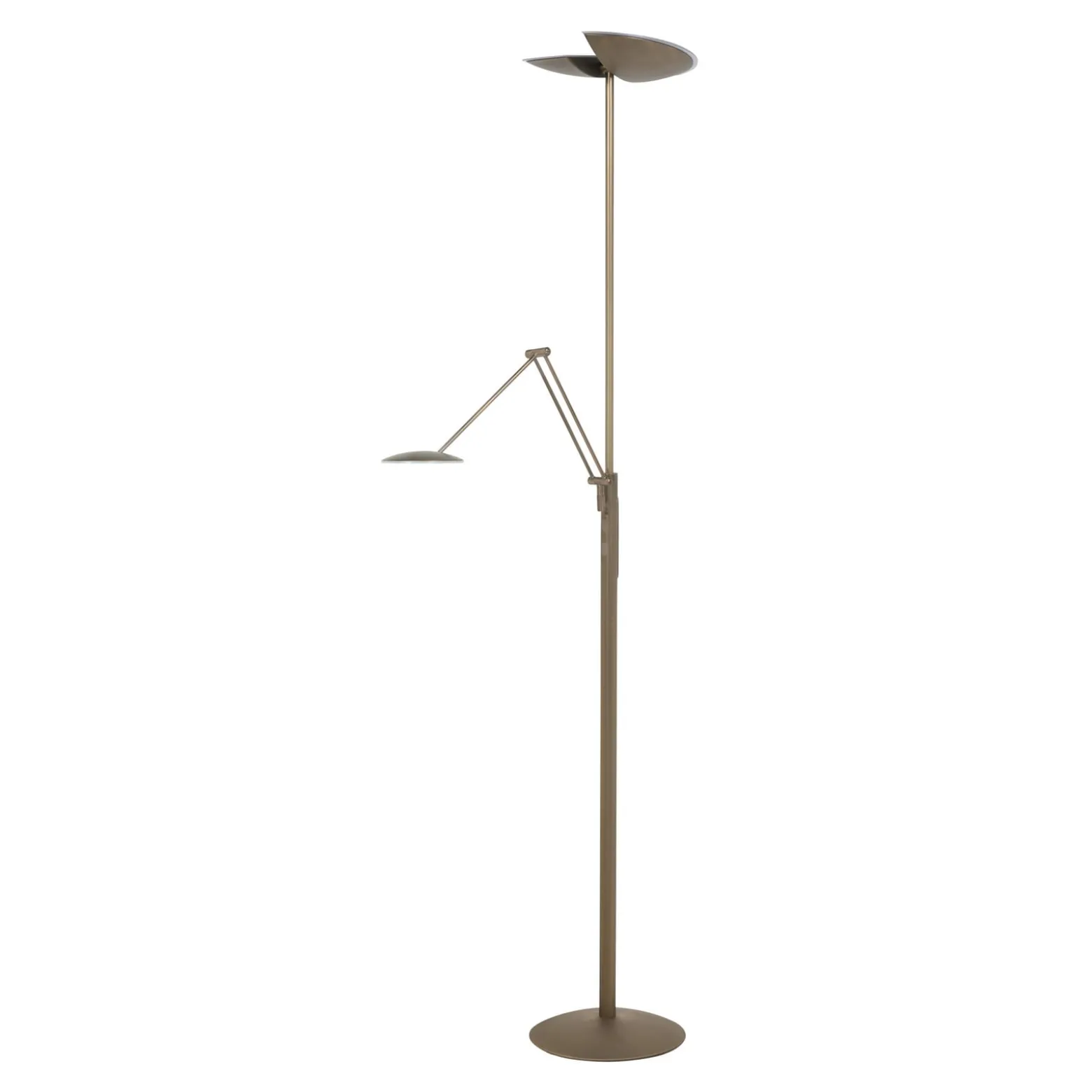 LED-lattiavalaisin New Sapporo, pronssi, 183 cm, metalli Dimmer CCT