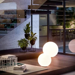 LED lattiavalaisin Oh!, Ø 38 cm, E27, polykarbonaatti, valkoinen