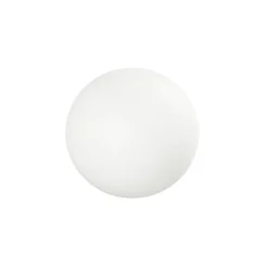 LED lattiavalaisin Oh!, Ø 28 cm, E27, polykarbonaatti, valkoinen