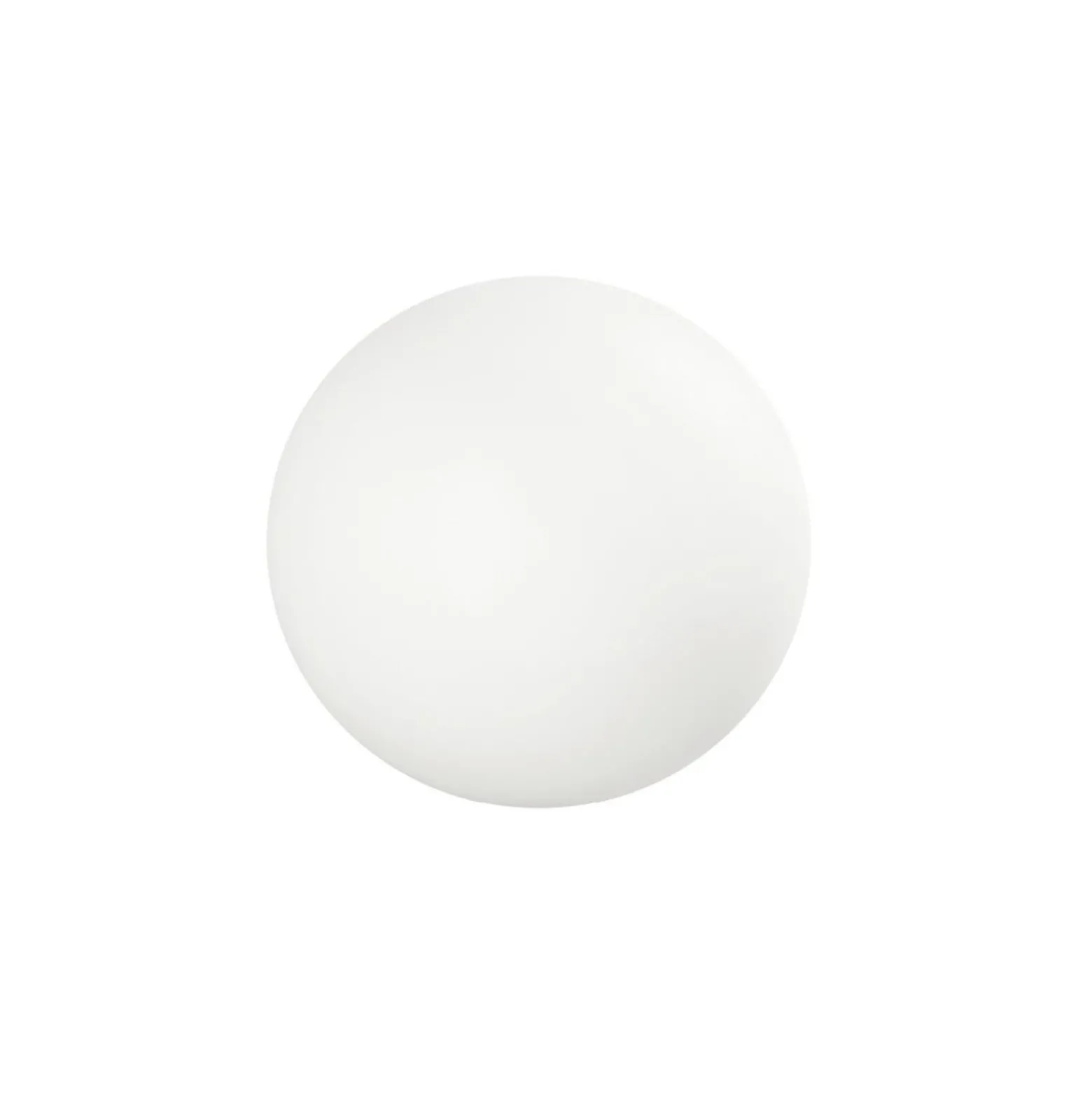 LED lattiavalaisin Oh!, Ø 28 cm, E27, polykarbonaatti, valkoinen