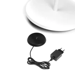 LED-lattiavalaisin Pomezia ulkokäyttöön USB, valk.