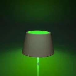 LED-lattiavalaisin Pomezia ulkokäyttöön USB, valk.