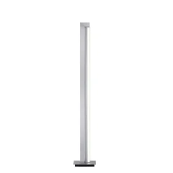 LED-lattiavalaisin PURE Lines, hopea, kaukosäädin, 140 cm