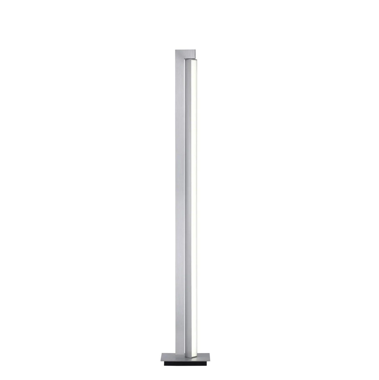 LED-lattiavalaisin PURE Lines, hopea, kaukosäädin, 140 cm