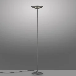 LED-lattiavalaisin PURE Moon, platina, savulasi, 180 cm