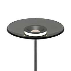 LED-lattiavalaisin PURE Moon, platina, savulasi, 180 cm