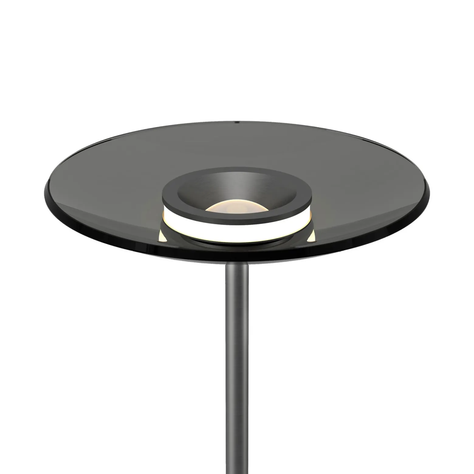 LED-lattiavalaisin PURE Moon, platina, savulasi, 180 cm