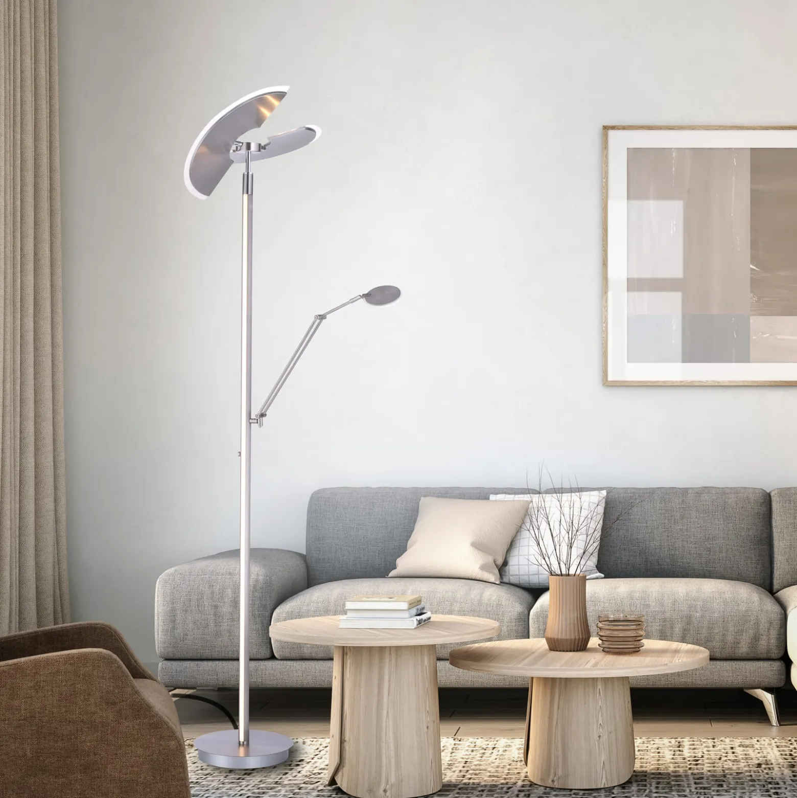 LED-lattiavalaisin PURE Mutil, diamond, lukulamppu, CCT