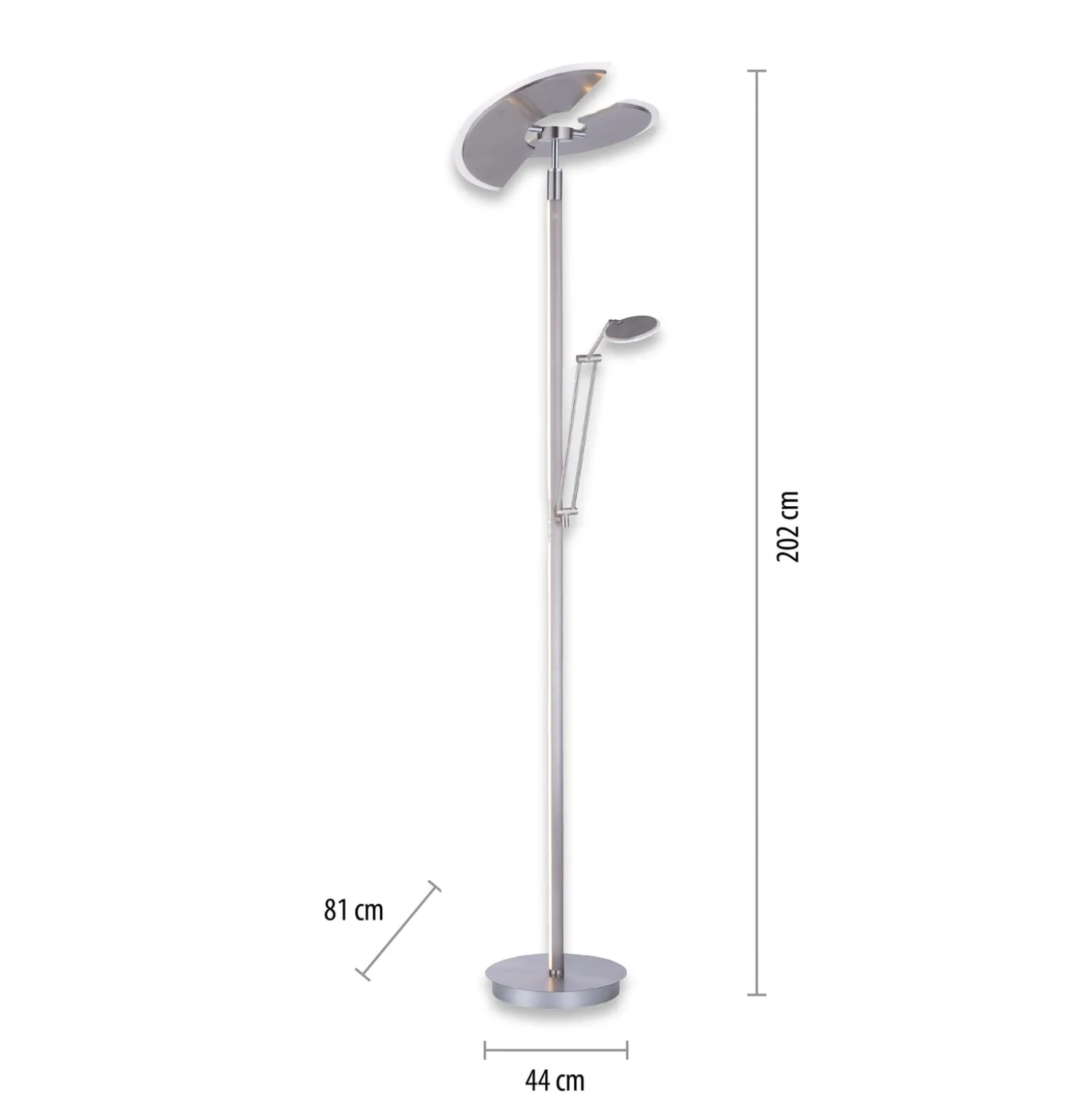LED-lattiavalaisin PURE Mutil, diamond, lukulamppu, CCT