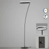LED-lattiavalaisin Sirko, hiekkamusta, korkeus 177 cm, metalli, CCT