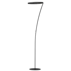 LED-lattiavalaisin Sirko, hiekkamusta, korkeus 177 cm, metalli, CCT