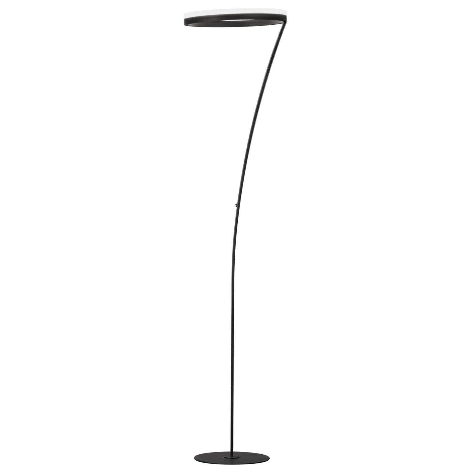 LED-lattiavalaisin Sirko, hiekkamusta, korkeus 177 cm, metalli, CCT