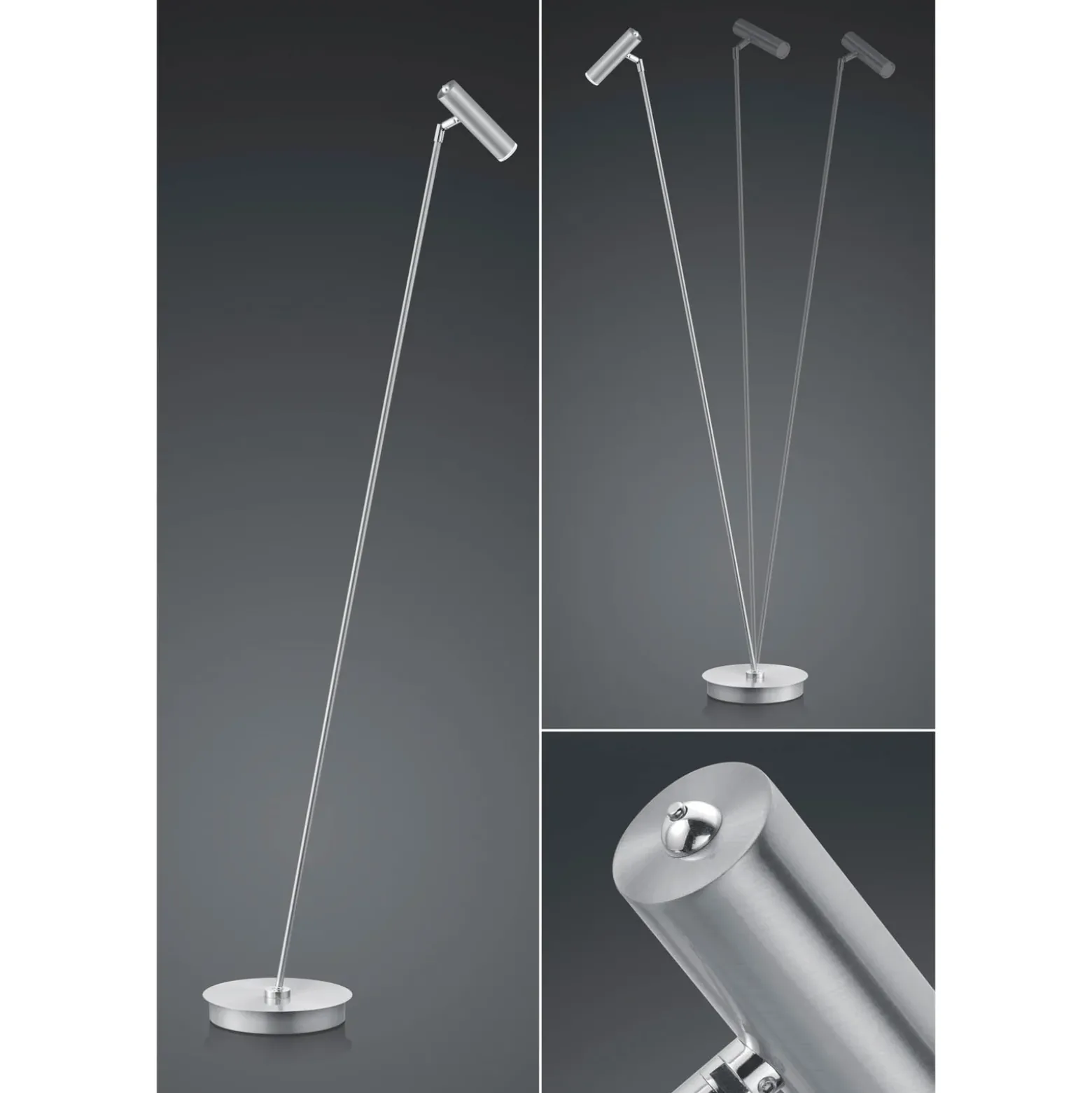 LED-lattiavalaisin Tom, himmennettävä, nikkeli