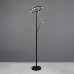 LED-lattiavalaisin Willis, musta, korkeus 180 cm metalli CCT-himmennin