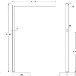 LED-lattiavalo Bevon mikroprisma suora/epäsuora